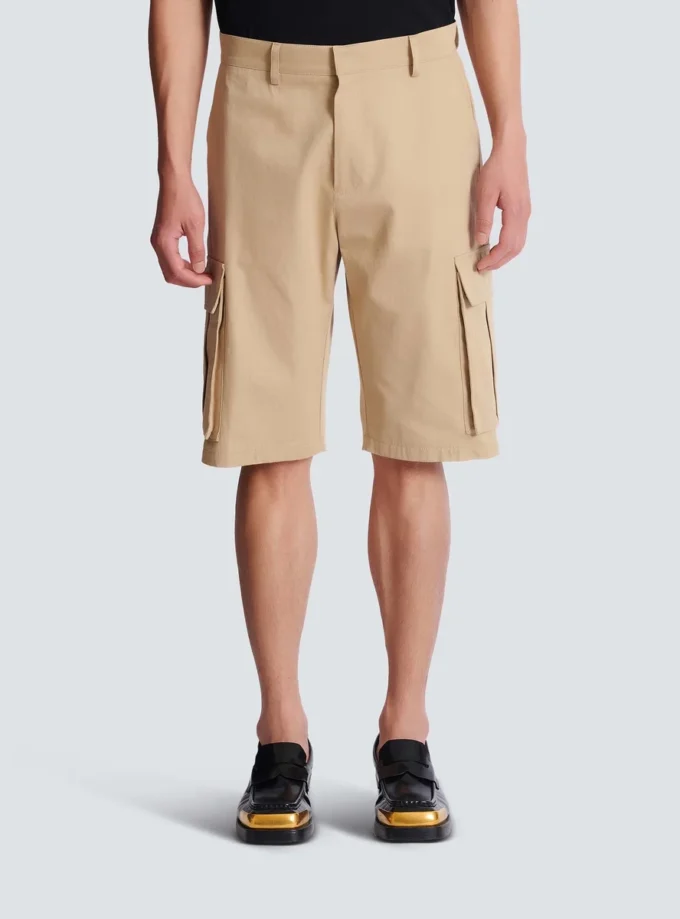 Cotton canvas cargo Bermuda shorts Cotton canvas cargo Bermuda shorts