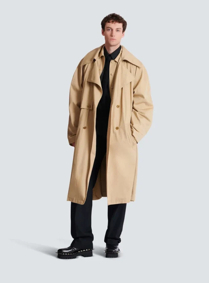 Cotton canvas trench coat Cotton canvas trench coat