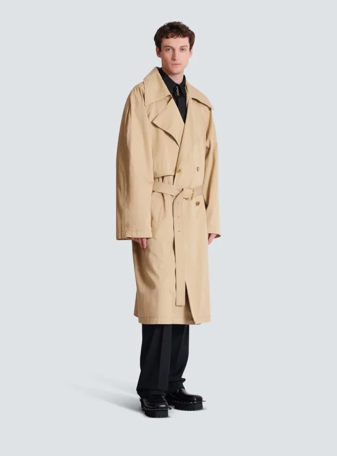 Cotton canvas trench coat Cotton canvas trench coat