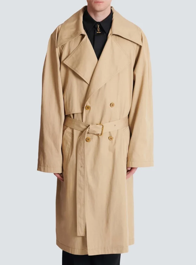 Cotton canvas trench coat Cotton canvas trench coat