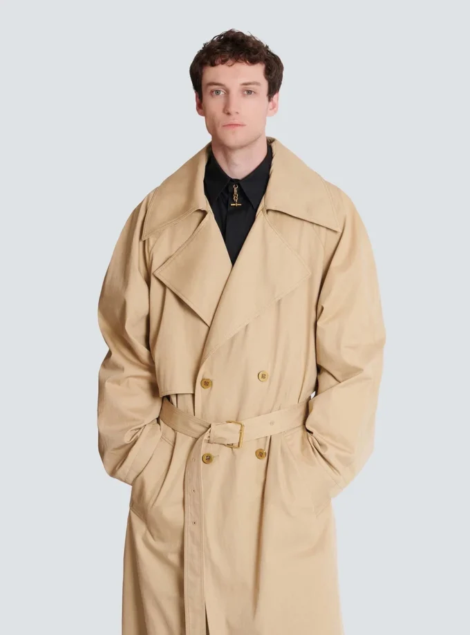 Cotton canvas trench coat Cotton canvas trench coat