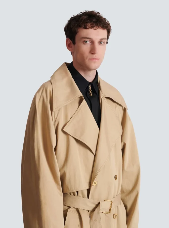 Cotton canvas trench coat Cotton canvas trench coat