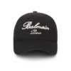 Cotton cap with Balmain Signature embroidery Cotton cap with Balmain Signature embroidery