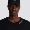 Cotton cap with Balmain Signature embroidery Cotton cap with Balmain Signature embroidery