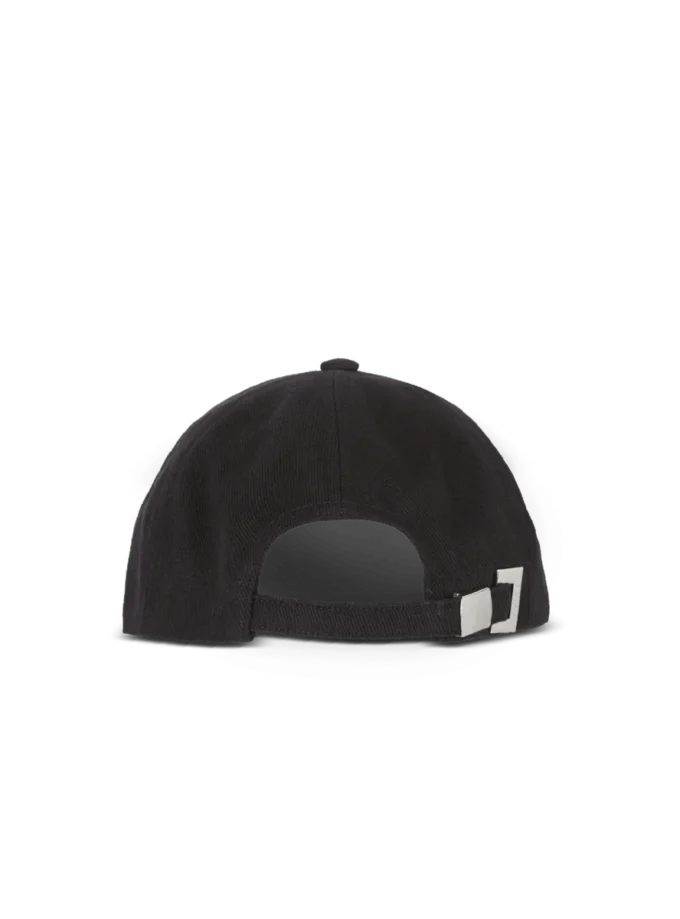 Cotton cap with Balmain Signature embroidery Cotton cap with Balmain Signature embroidery