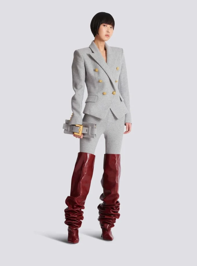 Cotton knit 6-buttons jacket Cotton knit 6-buttons jacket