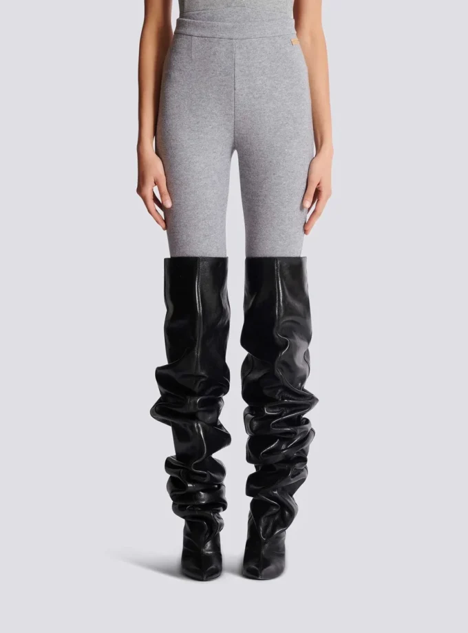 Cotton knit leggings