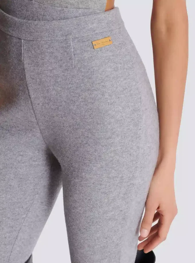 Cotton knit leggings