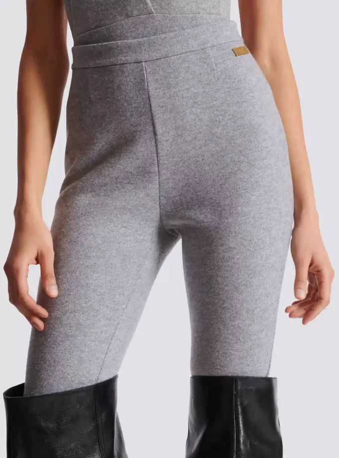 Cotton knit leggings