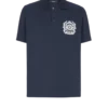 Cotton polo shirt with Écusson print