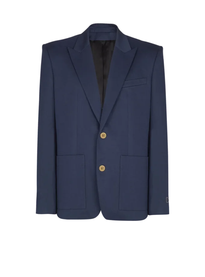 Cotton twill 2-buttons jacket Cotton twill 2-buttons jacket