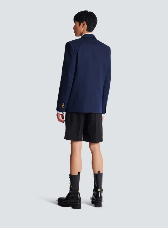 Cotton twill 2-buttons jacket Cotton twill 2-buttons jacket