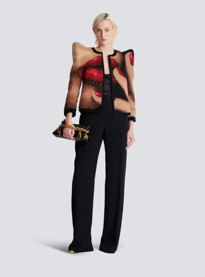 Crepe straight-leg tailored trousers Crepe straight-leg tailored trousers
