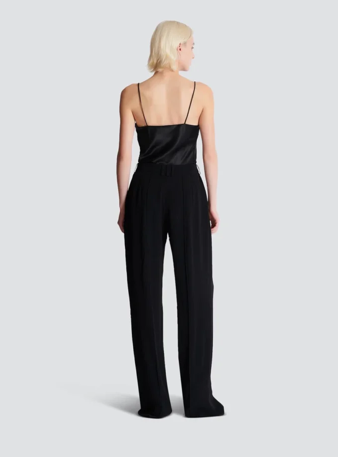 Crepe straight-leg tailored trousers Crepe straight-leg tailored trousers