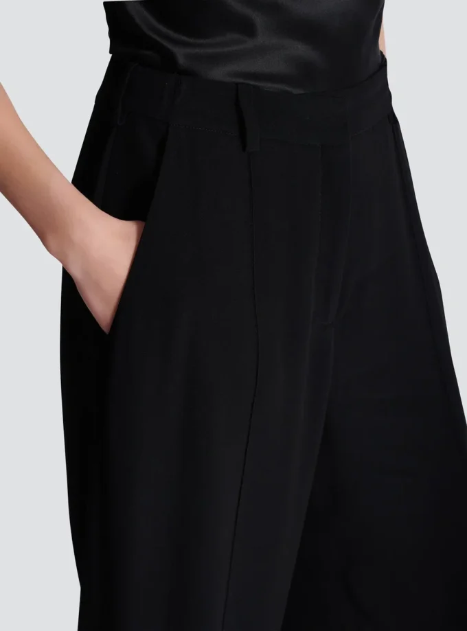 Crepe straight-leg tailored trousers Crepe straight-leg tailored trousers
