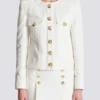 Cropped cotton canvas jacket