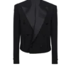 Cropped double crepe jacket Cropped double crepe jacket