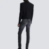 Cropped double crepe jacket Cropped double crepe jacket
