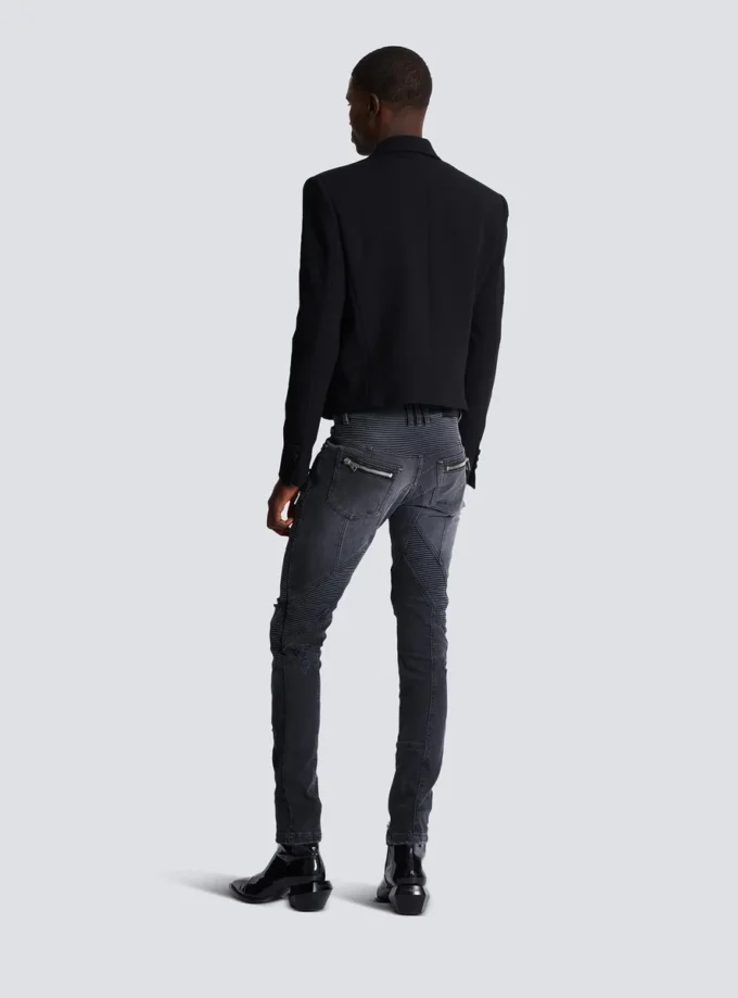 Cropped double crepe jacket Cropped double crepe jacket