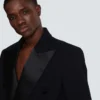 Cropped double crepe jacket Cropped double crepe jacket