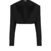 Cropped grain de poudre jacket