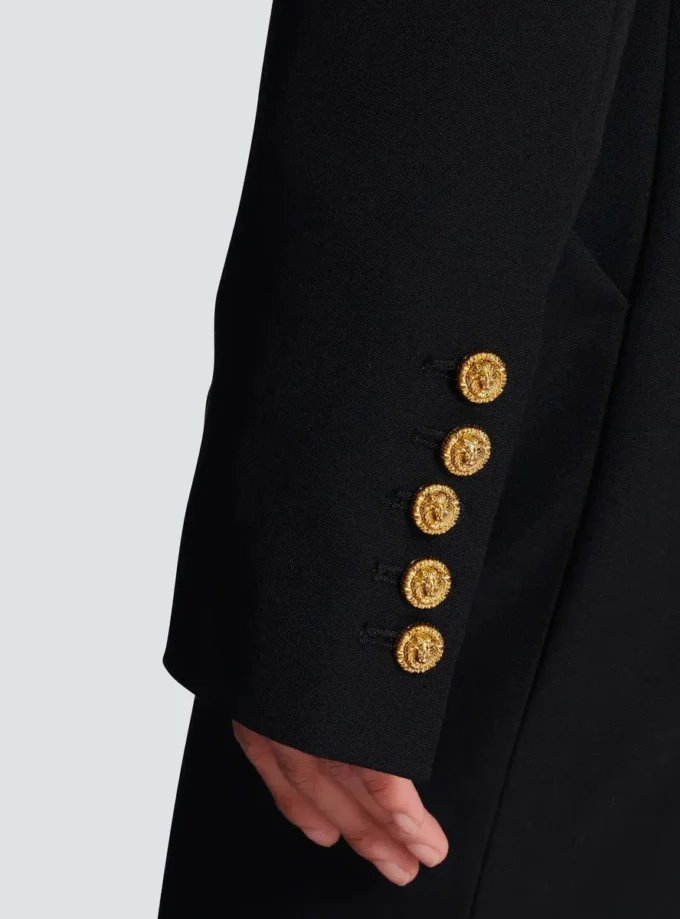 Cropped grain de poudre jacket