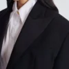 Cropped grain de poudre jacket
