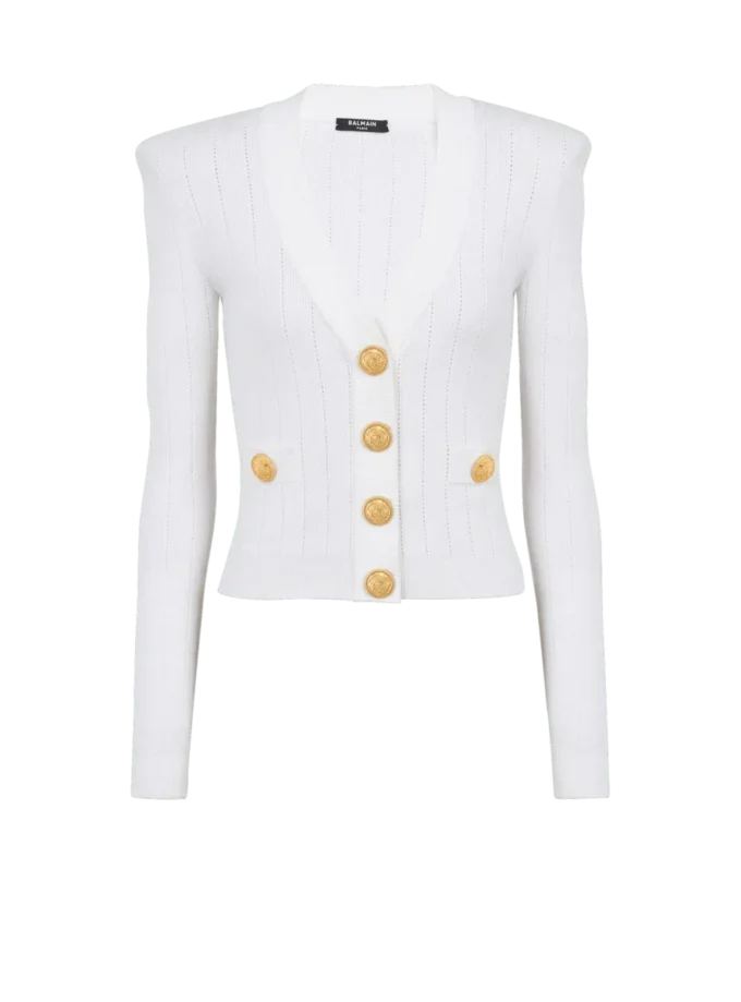 Cropped knit cardigan Cropped knit cardigan