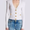 Cropped knit cardigan Cropped knit cardigan
