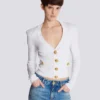 Cropped knit cardigan Cropped knit cardigan