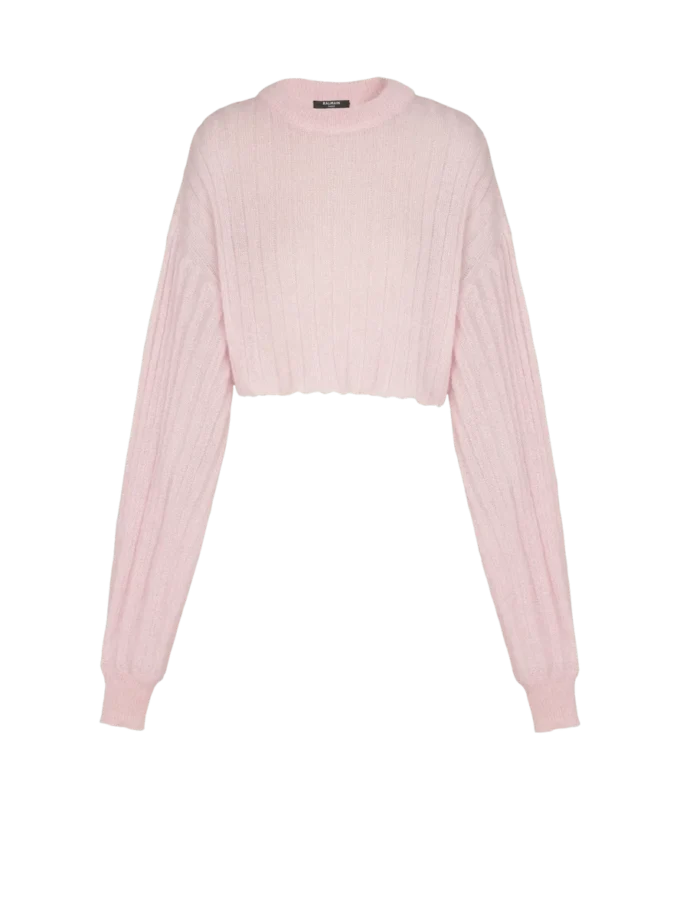 Cropped mohair jumper Cropped mohair jumper
