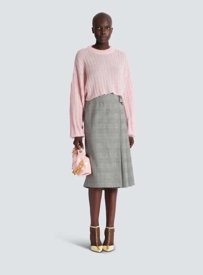 Cropped mohair jumper Cropped mohair jumper