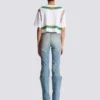 Cropped T-shirt with Balmain Foulard print Cropped T-shirt with Balmain Foulard print