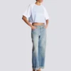 Cropped T-shirt with Balmain Paris print Cropped T-shirt with Balmain Paris print
