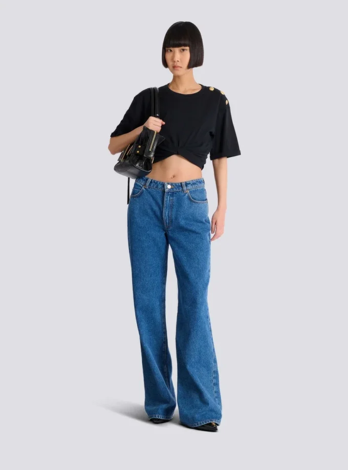 Cropped tie T-shirt Cropped tie T-shirt