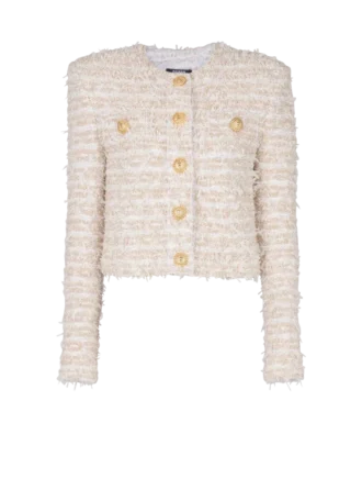 Cropped tweed jacket