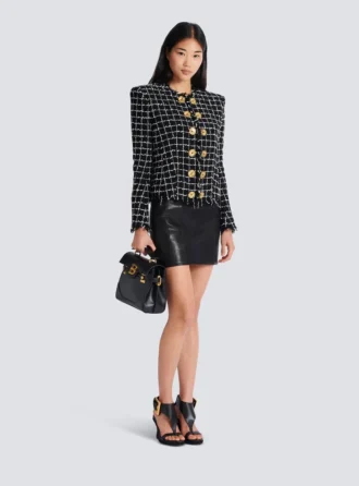 Cropped tweed jacket
