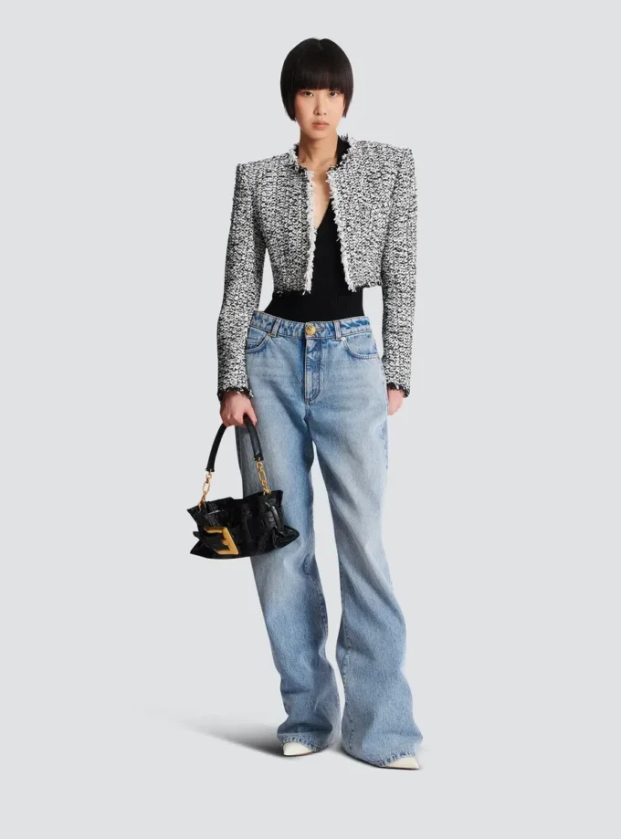 Cropped tweed jacket Cropped tweed jacket