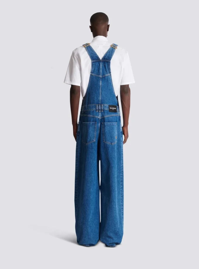 Dark blue denim dungarees Dark blue denim dungarees