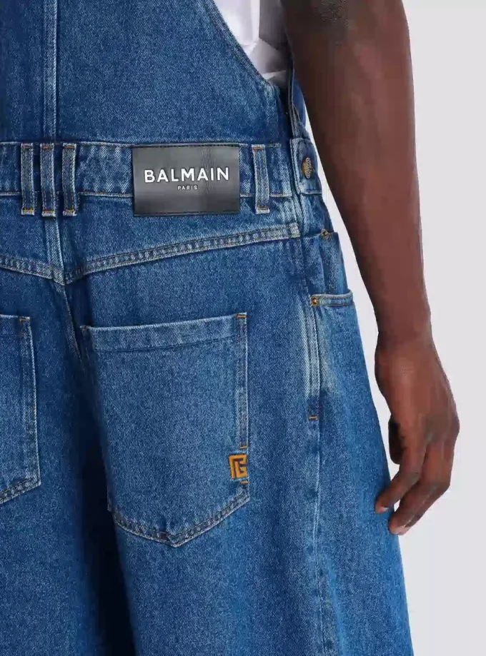 Dark blue denim dungarees Dark blue denim dungarees