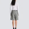 Darted shorts with Prince of Wales check Darted shorts with Prince of Wales check