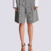 Darted shorts with Prince of Wales check Darted shorts with Prince of Wales check