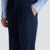 Darted trousers in cotton twill