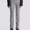 Darted trousers in Prince of Wales wool Darted trousers in Prince of Wales wool
