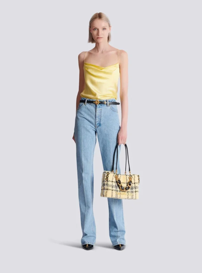 Denim high-waisted jeans Denim high-waisted jeans