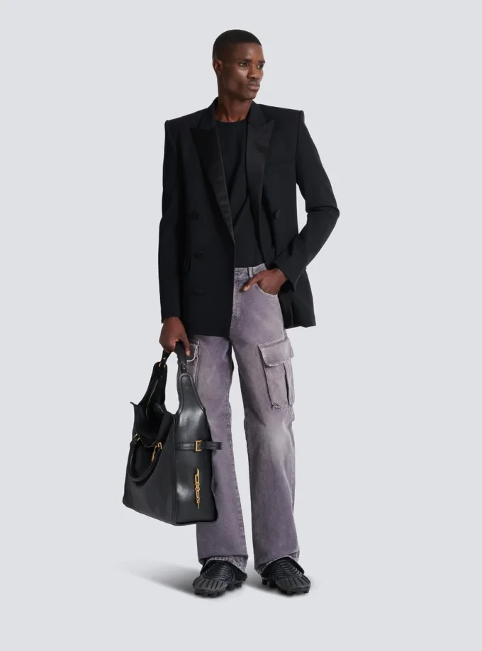 Denim loose-fit cargo jeans Denim loose-fit cargo jeans