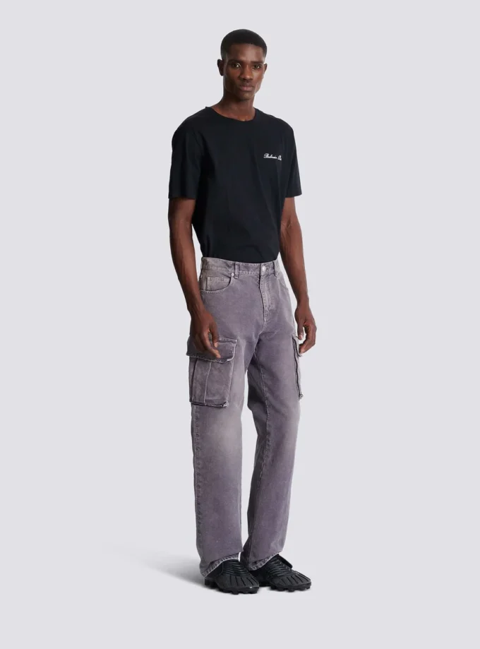 Denim loose-fit cargo jeans Denim loose-fit cargo jeans