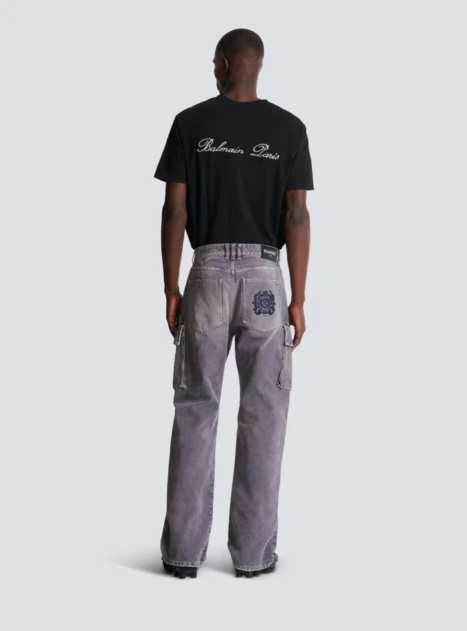 Denim loose-fit cargo jeans Denim loose-fit cargo jeans
