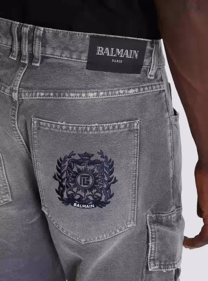 Denim loose-fit cargo jeans Denim loose-fit cargo jeans
