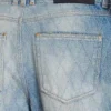 Diamond denim straight-fit jeans